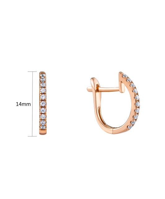 Kuldkõrvarõngad tsirkoonidega