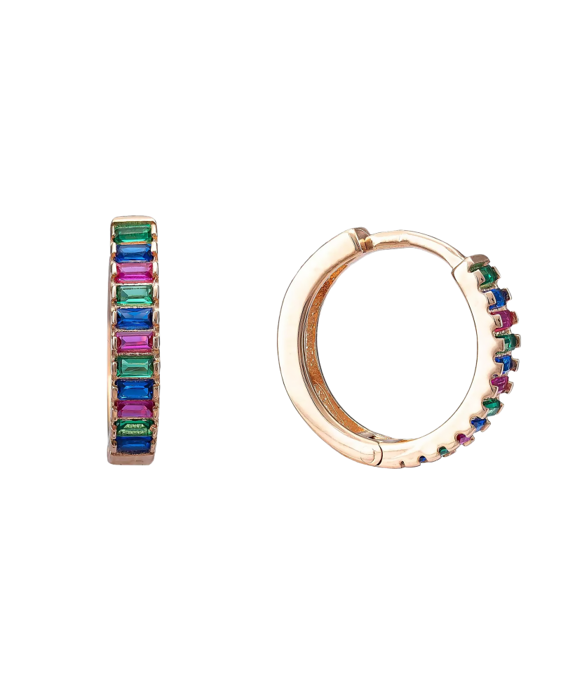 Kuldkõrvarõngad tsirkoonidega