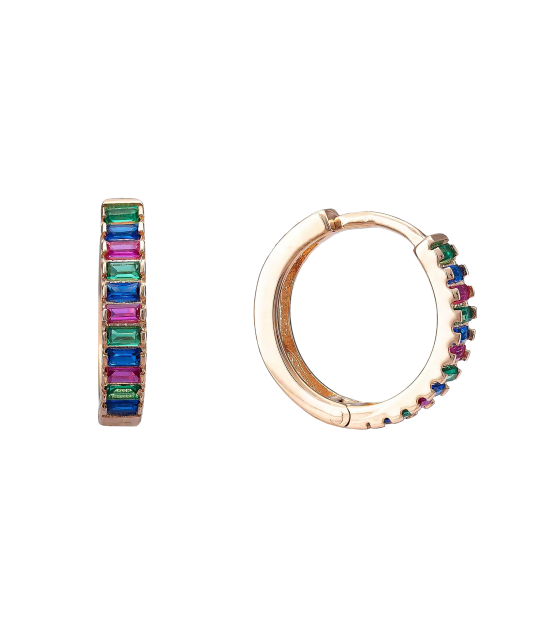 Золотые серьги с цирконами