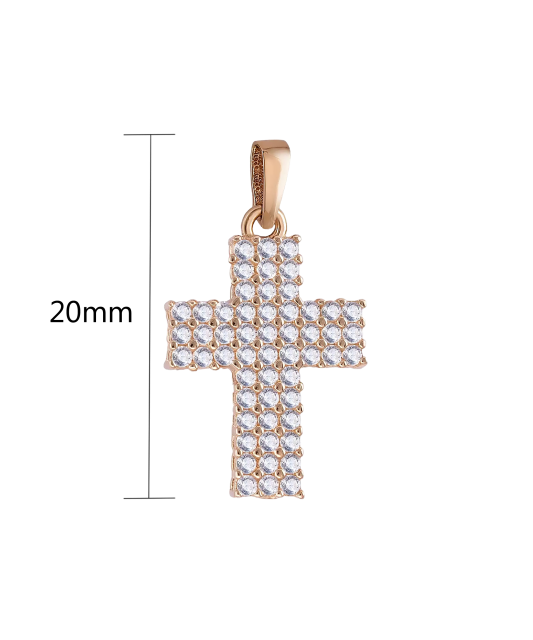 Kuldripats tsirkoonidega "rist"