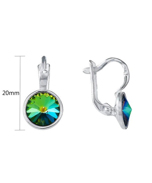 Hõbekõrvarõngad kristallidega