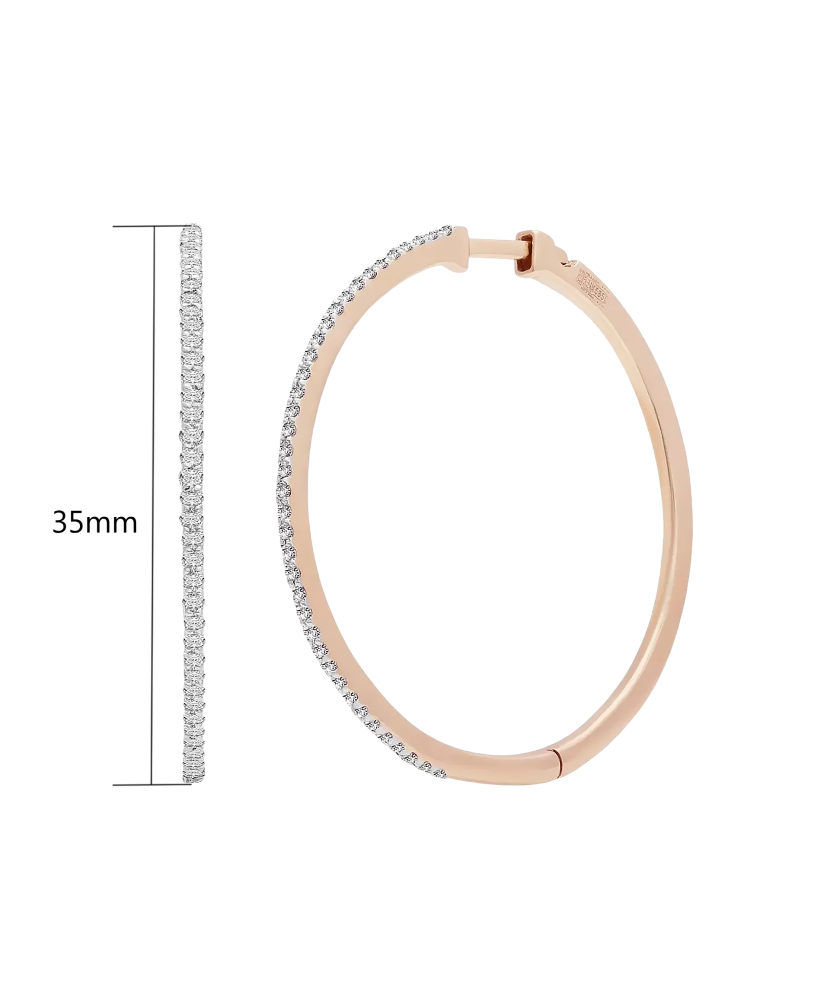 Kuldkõrvarõngad Briljantidega