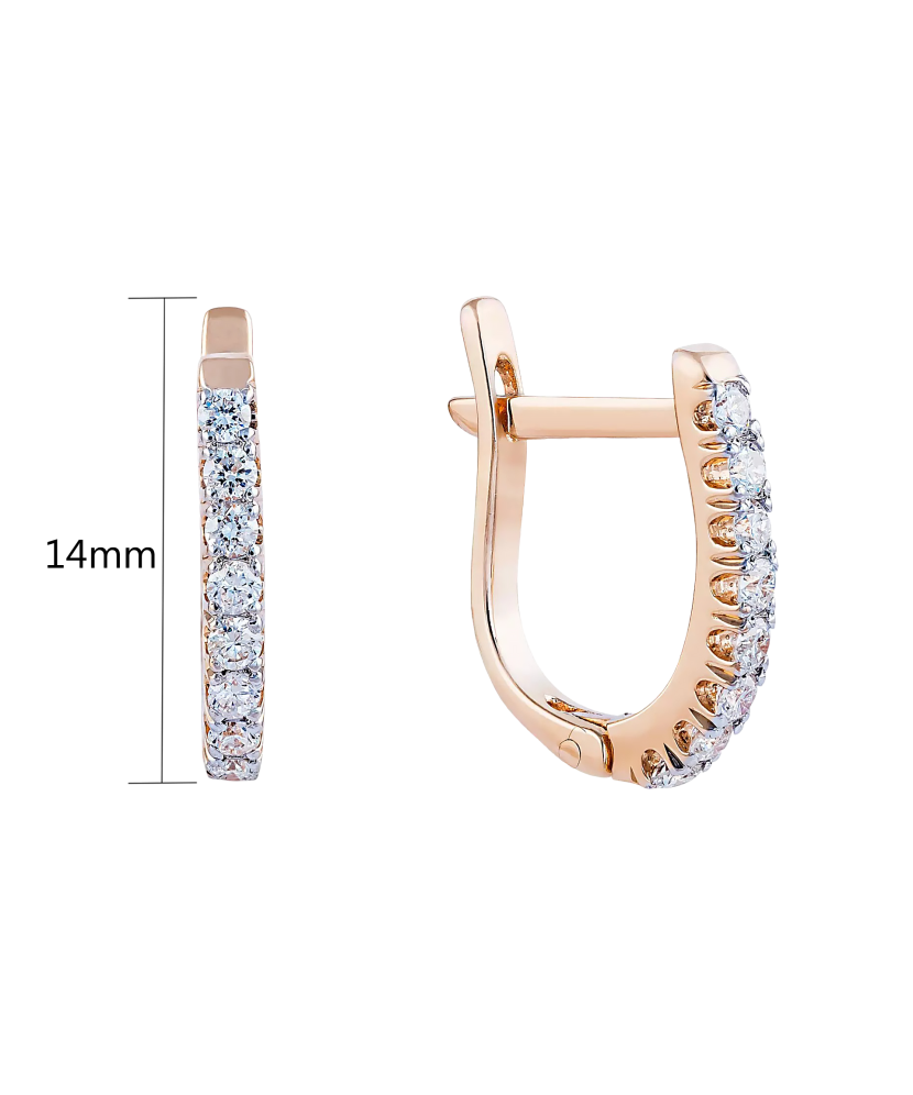 Kuldkõrvarõngad Briljantidega