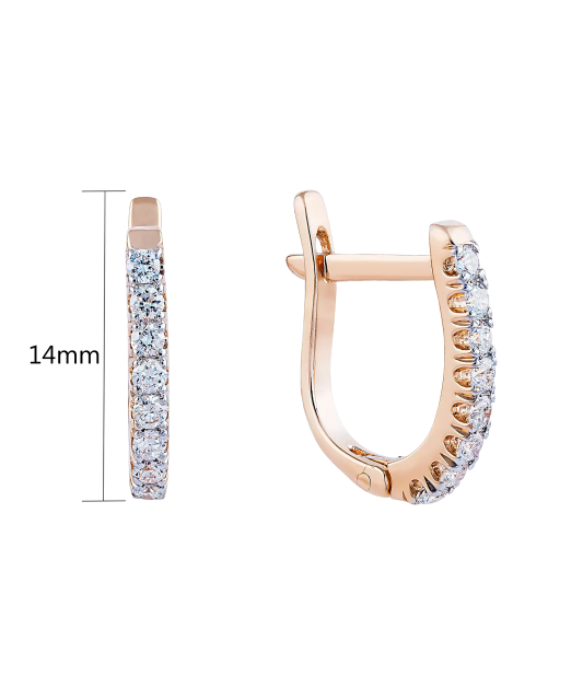 Kuldkõrvarõngad Briljantidega