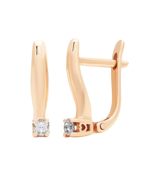 Kuldkõrvarõngad Briljantidega