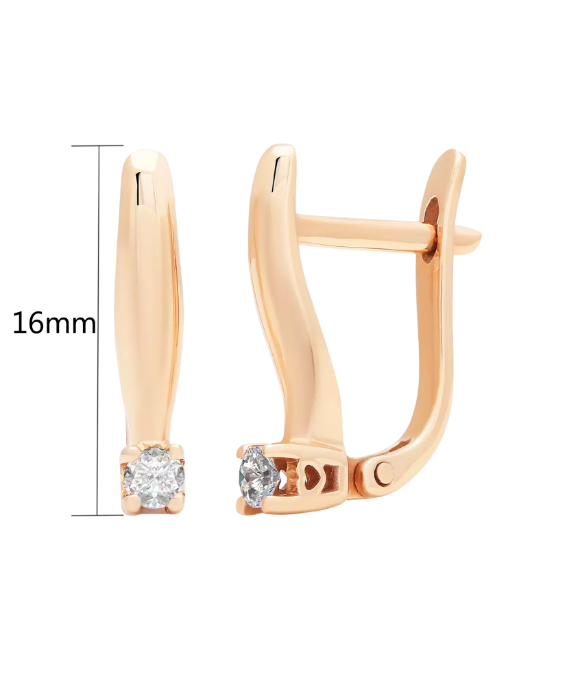 Серьги из золота с бриллиантами