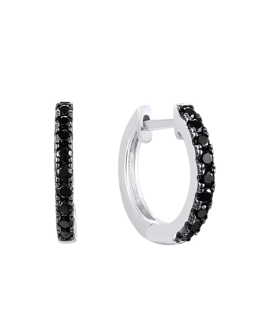 Hõbedast spinellidega kõrvarõngad