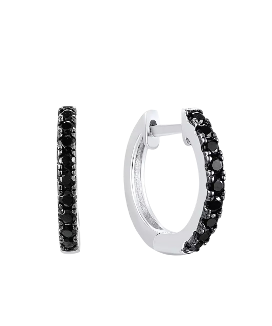 Hõbedast spinellidega kõrvarõngad