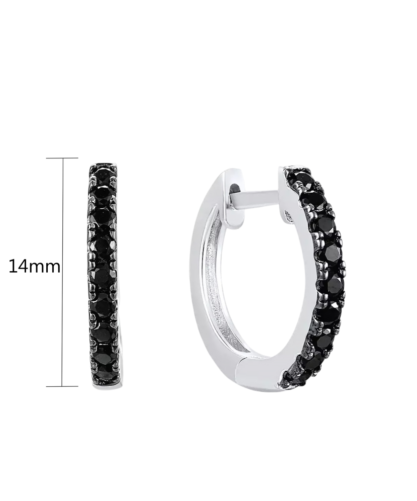 Hõbedast spinellidega kõrvarõngad