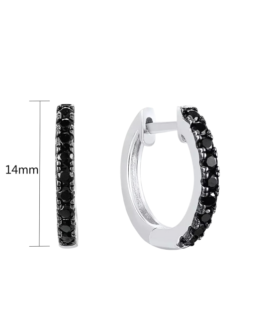 Hõbedast spinellidega kõrvarõngad