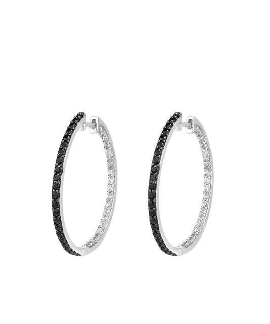 Серебряные серьги со шпинелями и цирконами