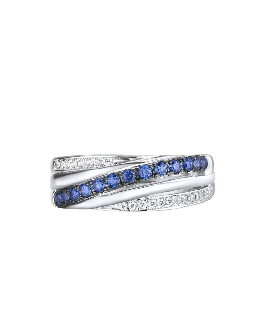 Hõbesõrmus tsirkoonidega