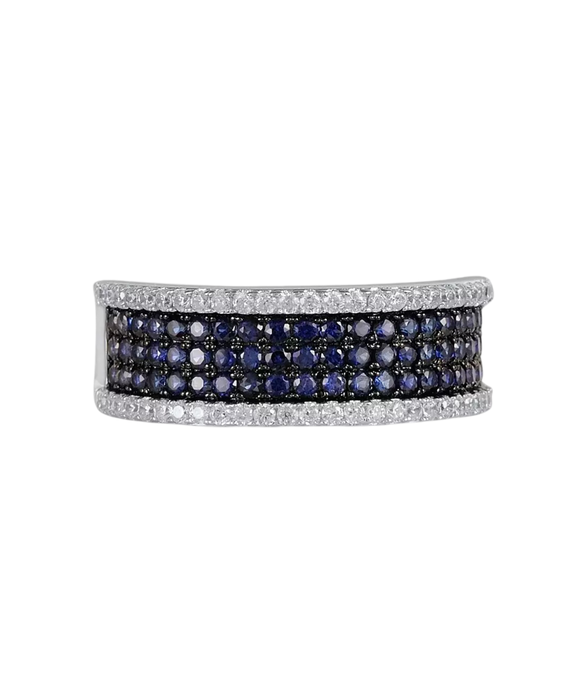 Hõbesõrmus tsirkoonidega