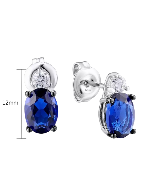 Hõbedast kõrvarõngad tsirkoonide