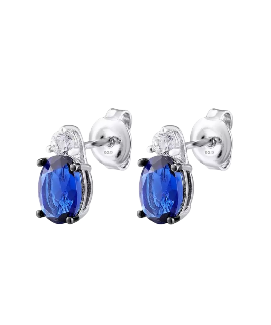 Hõbedast kõrvarõngad tsirkoonide