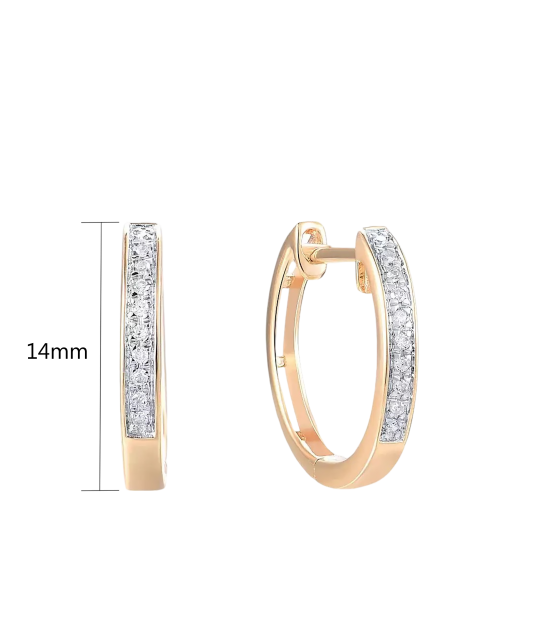 Kuldkõrvarõngad teemantidega