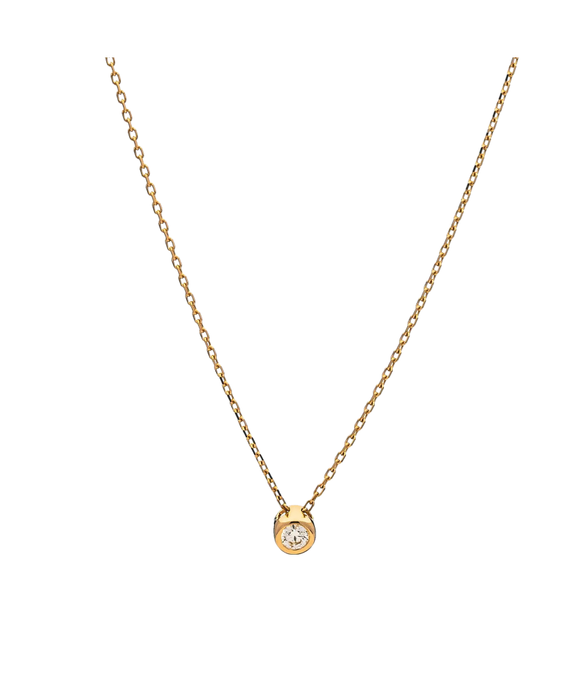 Золотая цепочка с бриллиантовым подвеской