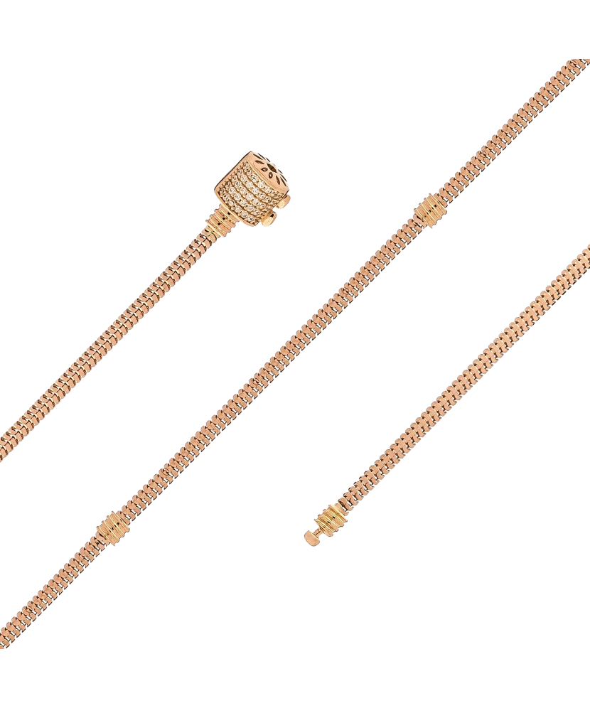 Золотой браслетsu cirkonio užsegimu