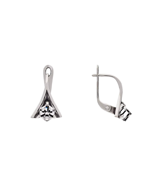 Hõbekõrvarõngad kristalliga - Goldinga