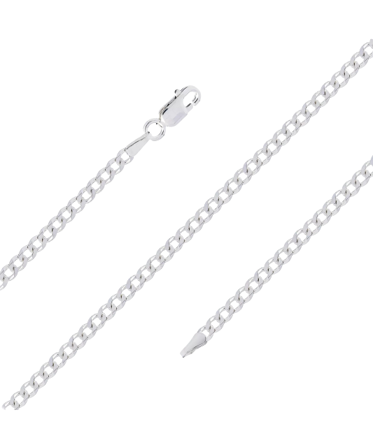 Серебряная цепочка "Curb" 3.1mm