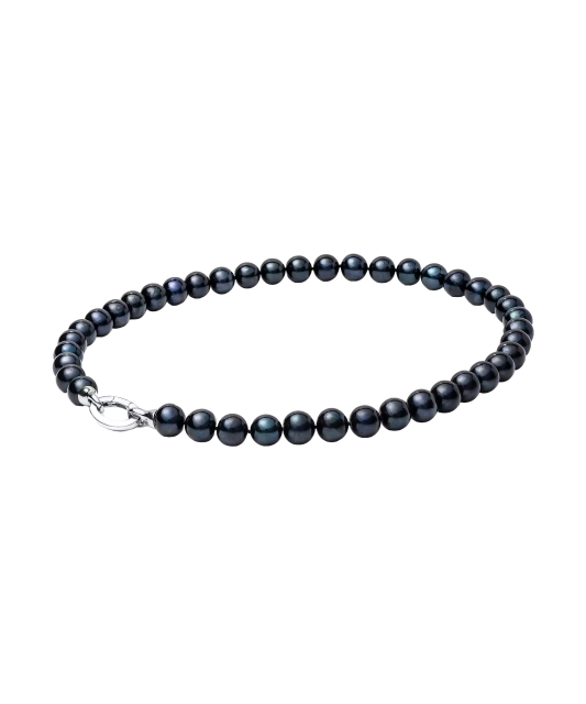 Жемчужное ожерелье/колье с серебром