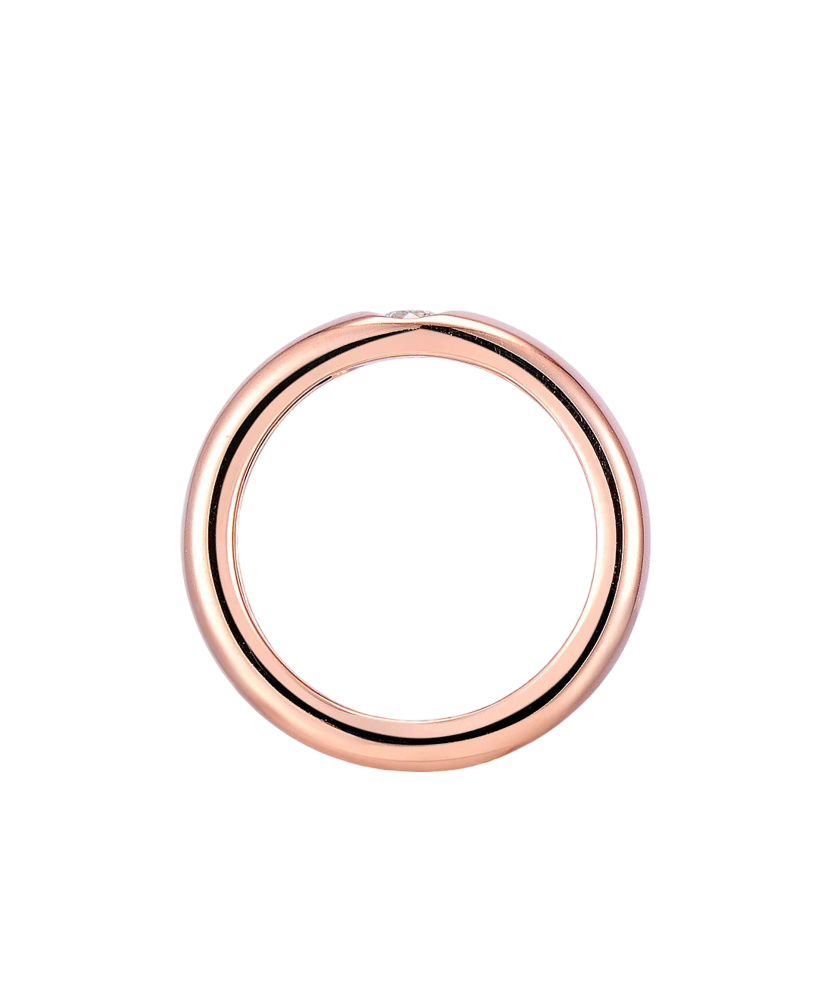 Кольцо из золочёного серебра с фианитами