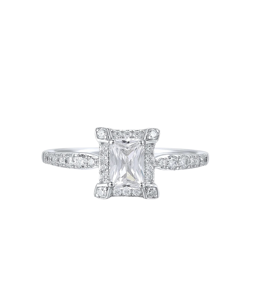 Hõbesõrmus tsirkoonidega