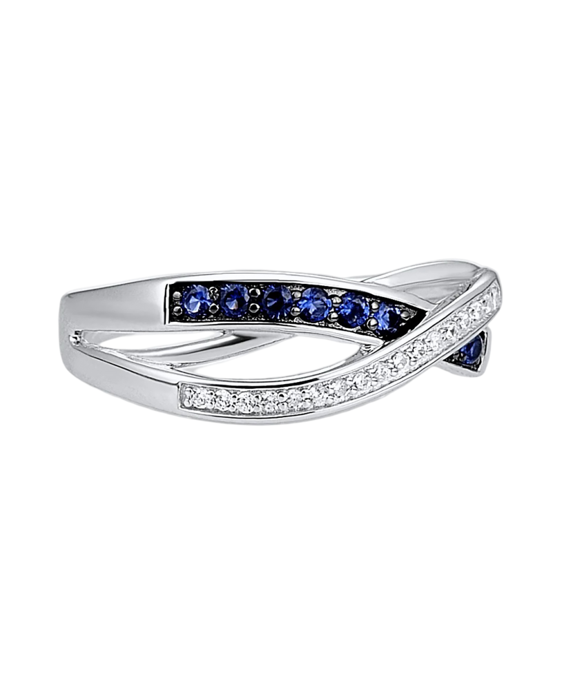 Hõbesõrmus tsirkoonidega