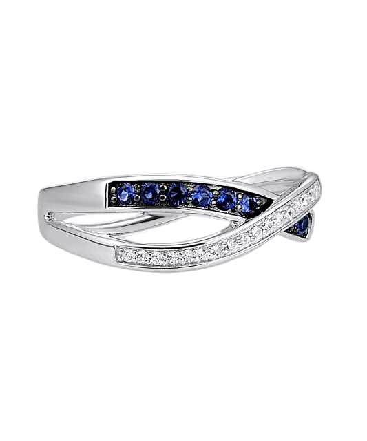 Hõbesõrmus tsirkoonidega