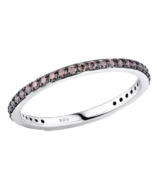 Hõbesõrmus tsirkoonidega