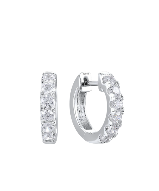 Hõbekõrvarõngad tsirkoonidega