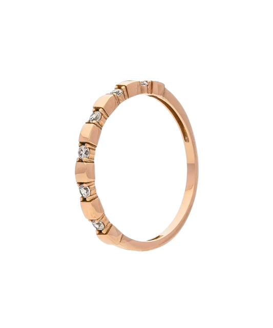 Kuldsõrmus tsirkoonidega Goldinga CR5705-R-FCZ