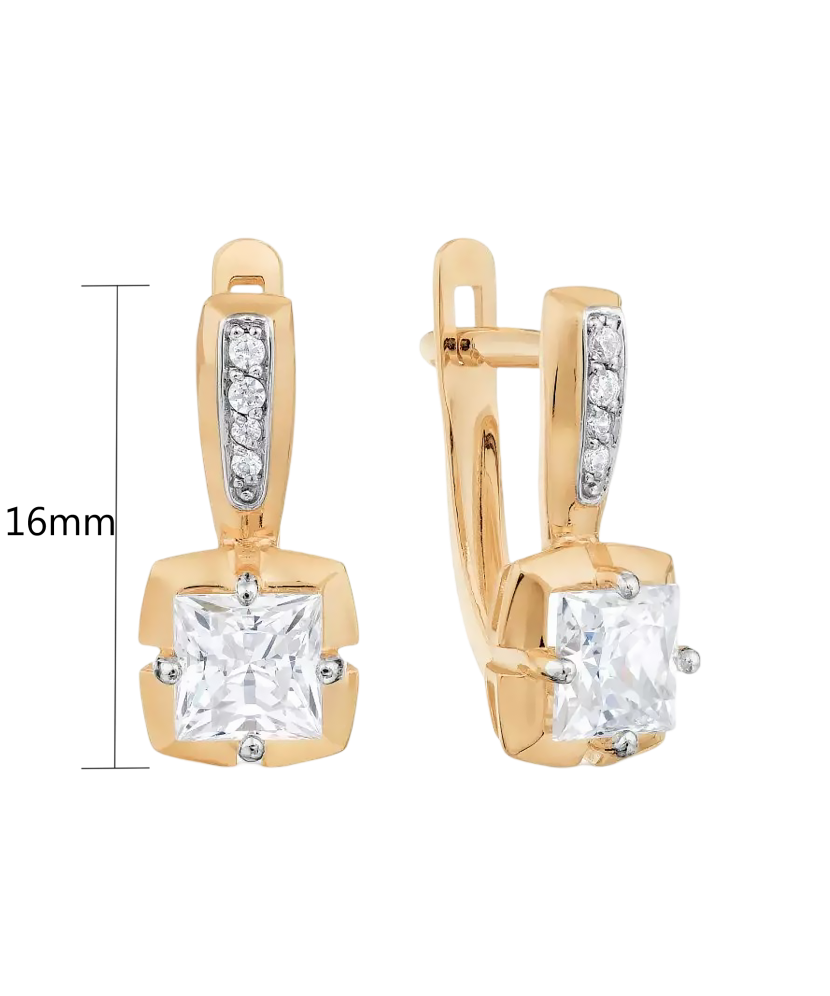 Kuldkõrvarõngad tsirkooniga