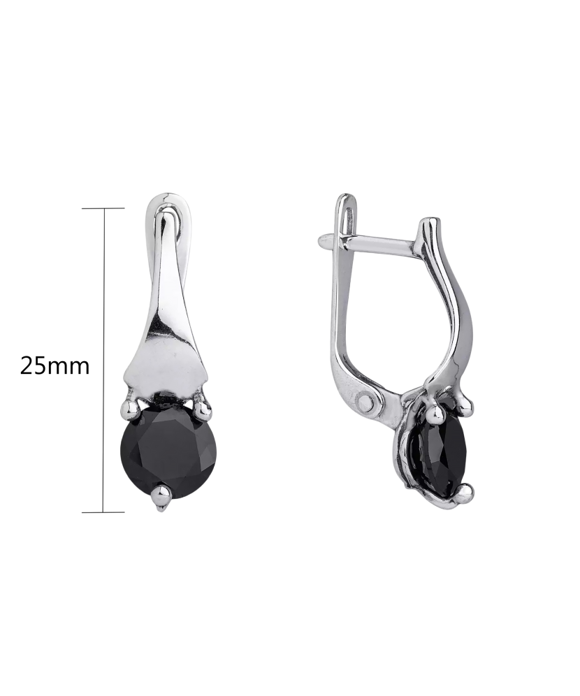 Hõbekõrvarõngad tsirkooniga