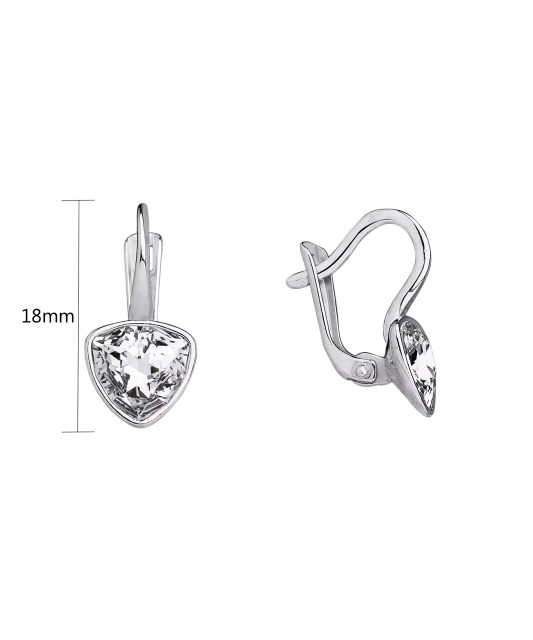 Hõbekõrvarõngad kristallidega