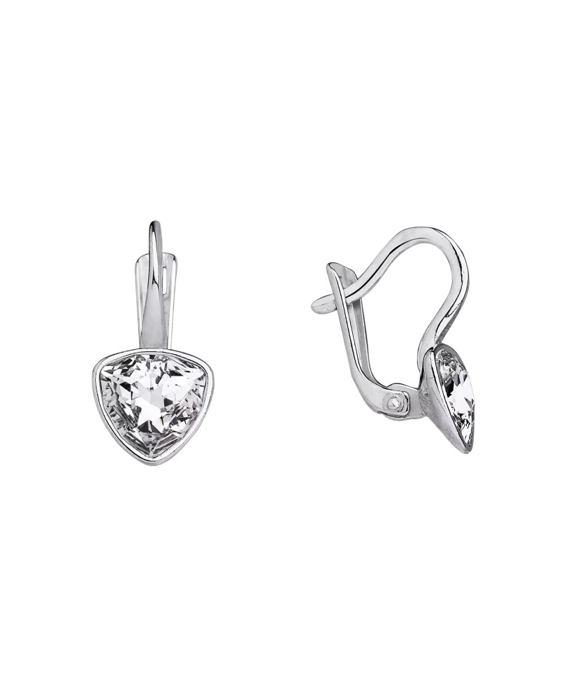 Hõbekõrvarõngad kristallidega