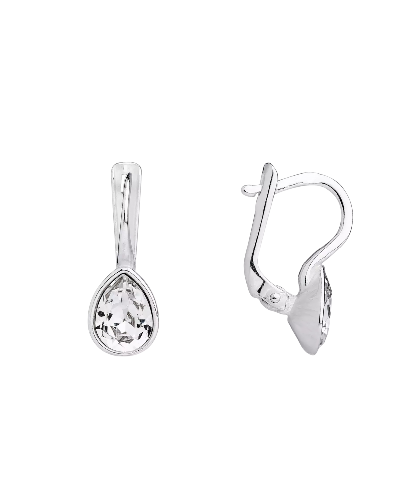 Серебряные серьги с кристаллами