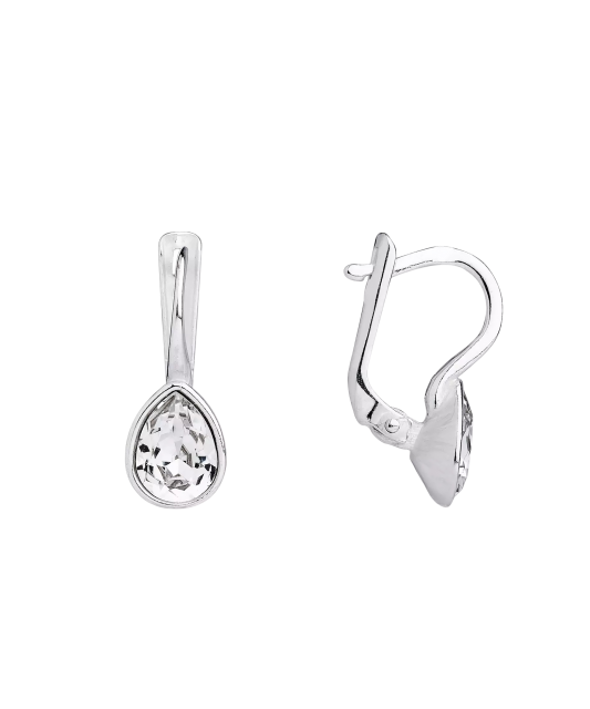 Hõbekõrvarõngad kristallidega