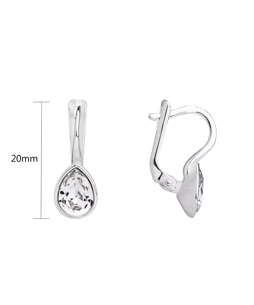 Hõbekõrvarõngad kristallidega