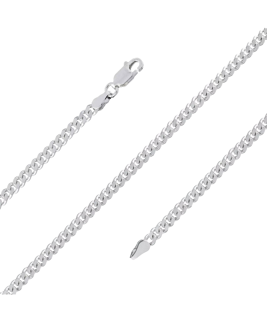 Hõbekäevõru "Curb" Goldinga 03920