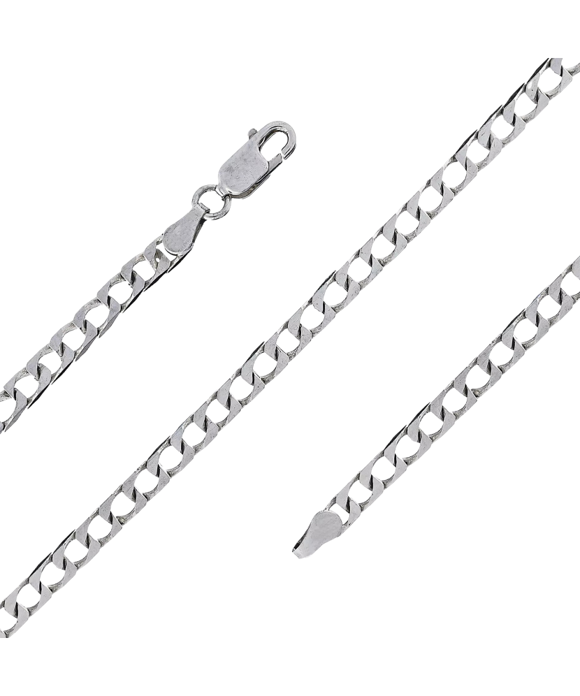 Серебряный браслет "Curb" 3.4mm