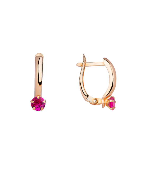 Kuldkõrvarõngad tsirkoonidega