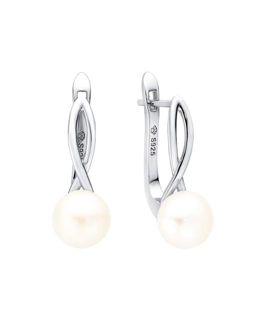 Hõbekõrvarõngad pärliteja