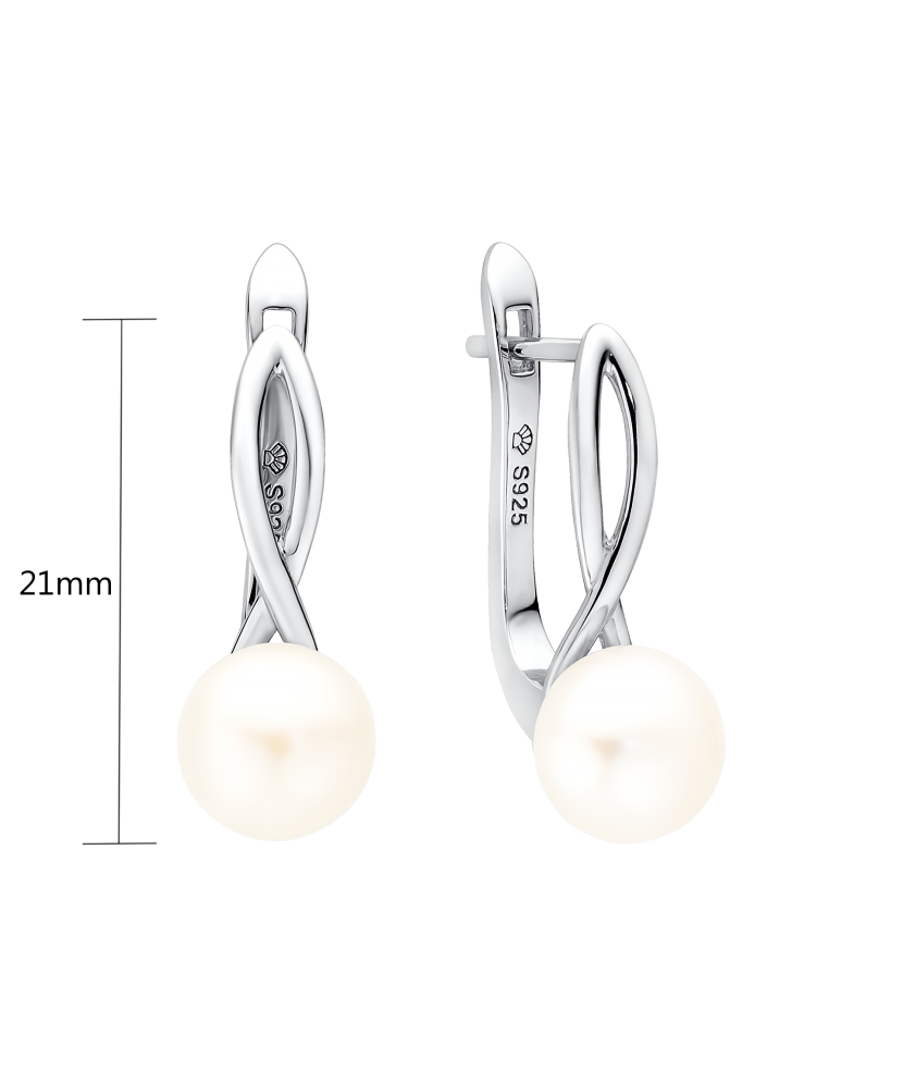 Hõbekõrvarõngad pärliteja