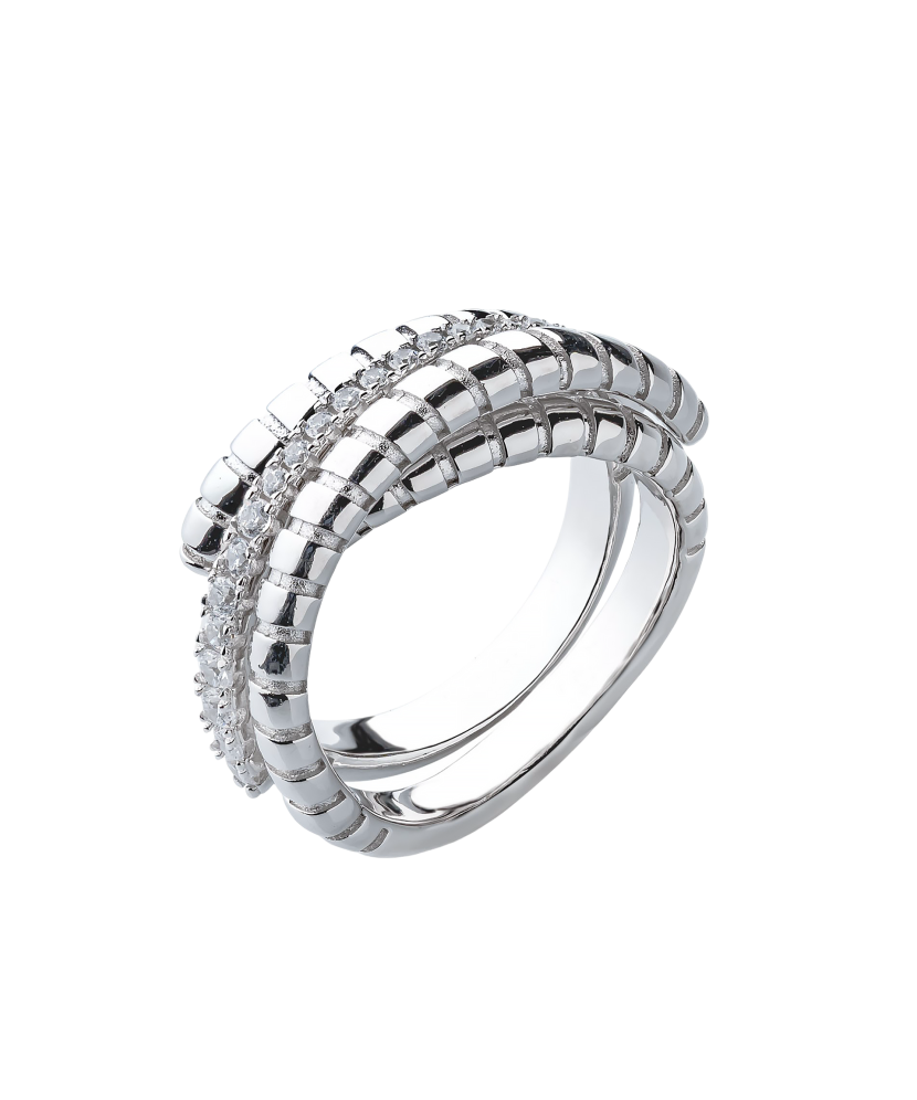 Hõbesõrmus tsirkoonidega - Goldinga