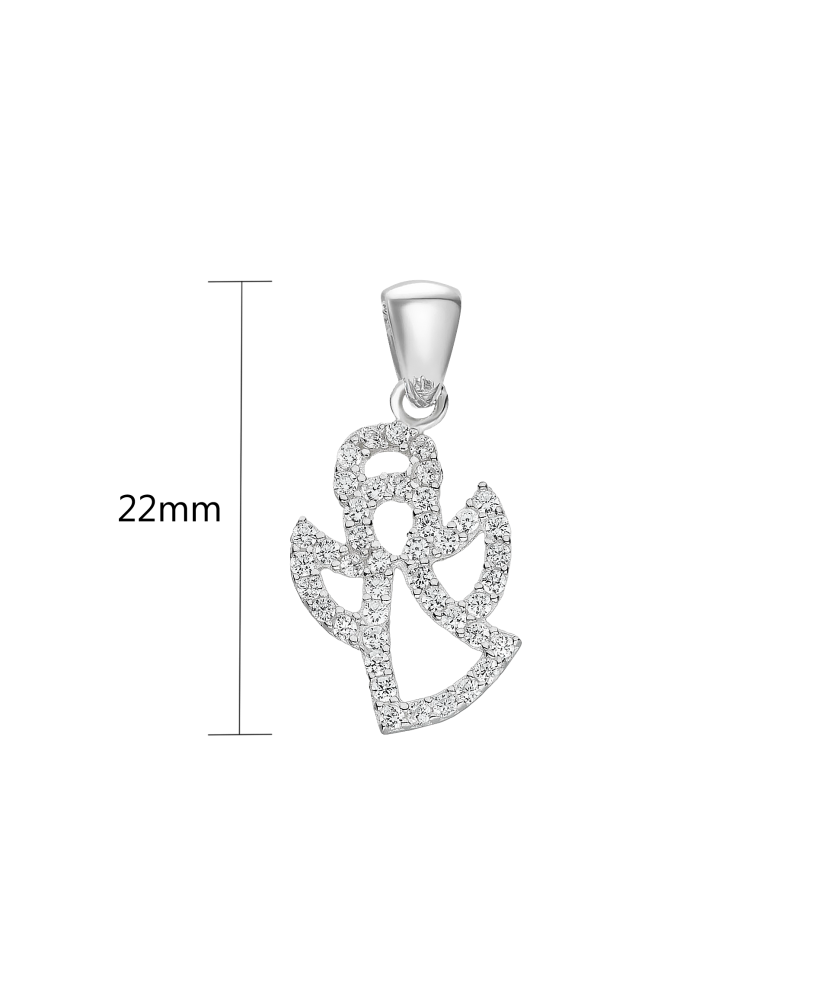 Hõberipats tsirkooniga "ingel"