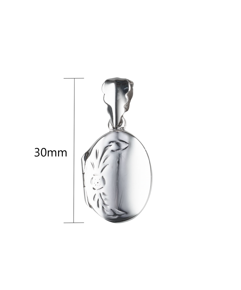 Hõberipats tsirkoonidega "Medal"