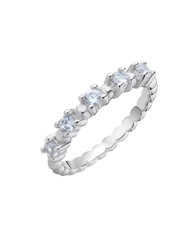 Hõbesõrmus tsirkoonidega - Goldinga