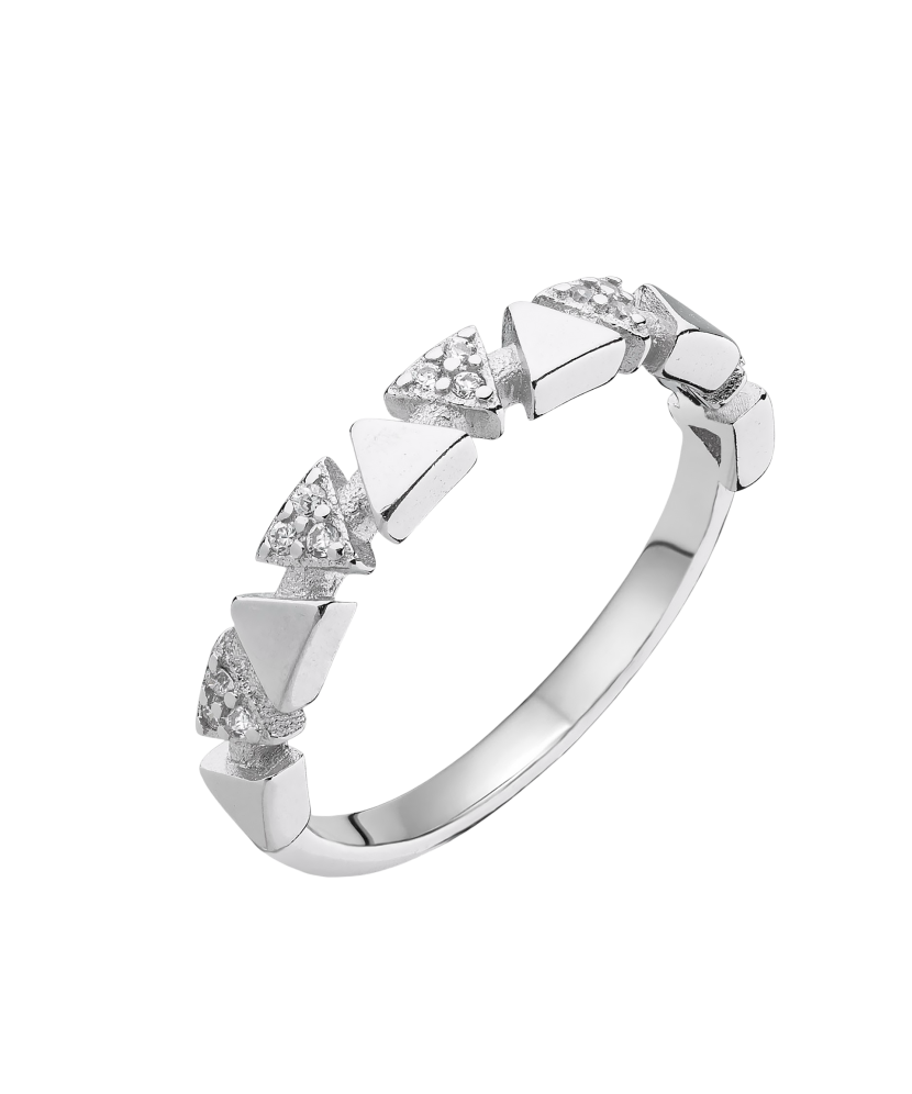 Hõbesõrmus tsirkoonidega - Goldinga