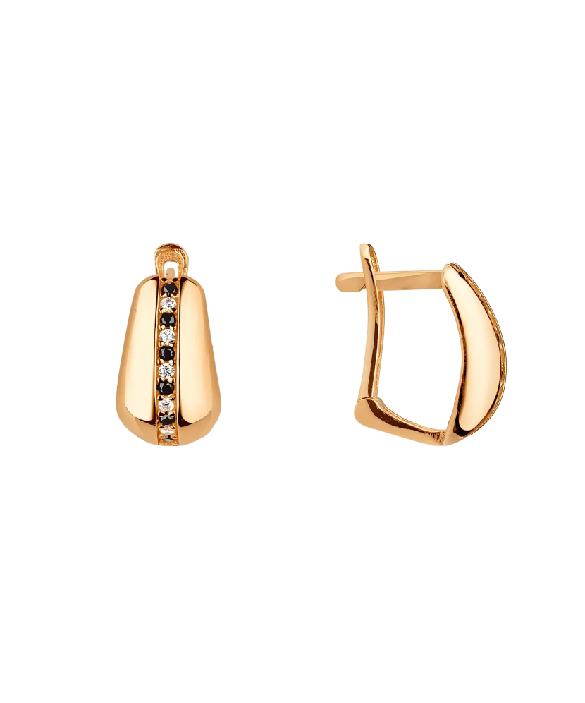 Kuldkõrvarõngad tsirkoonidega - Goldinga